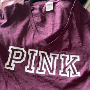 Pink short sleeve shirt